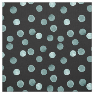 Tela Acuarela. En puntos de polka azul.