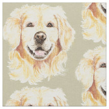 Acuarela Golden Retriever Dog Mascota Animal Print