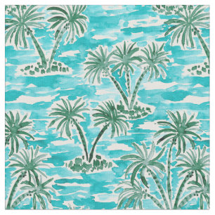 Tela Acuarela hawaiana tropical del PAÍS DE LAS