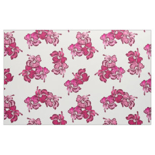 Tela Acuarela Hibiscus Hawai Tropical