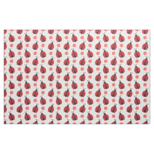 Tela acuarela lindo ladybugs rojo polkadots