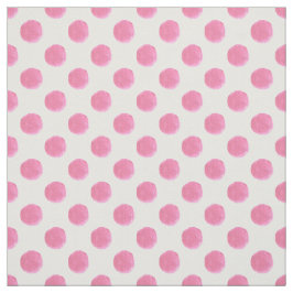 Tela acuarela lindo polkadots rosado