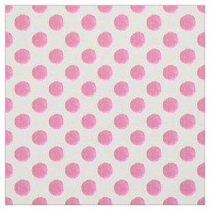 Tela acuarela lindo polkadots rosado