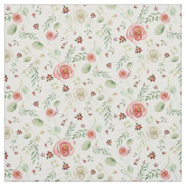 Tela Acuarela Moderna Floral Floral Rosa Blanco Floral 