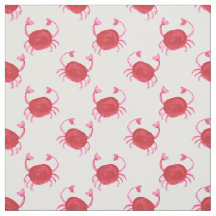 acuarela original diseño de cangrejos rojos lindo 