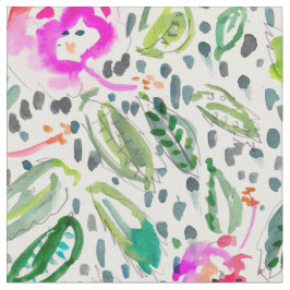 Tela Acuarela Painterly divertida del hibisco