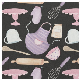 Tela acuarela panadería bonito impresión de hornear cer