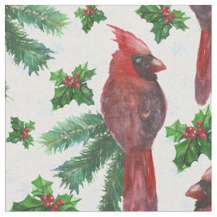 Tela acuarela Red Cardinal Bird