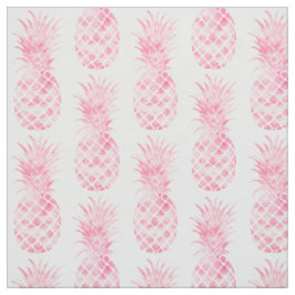 Tela Acuarela rosa Piña tropical
