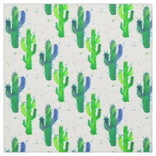 Tela Acuarela Saguaro Cactus