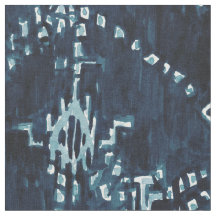 Acuarela tribal por satélite de Ikat del añil