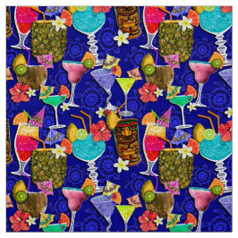 Tela Acuarela TROPICAL del ALCOHOL de los CÓCTELES de