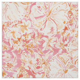 Tela Acuarela tropical del melocotón del ESTADO de la