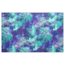 Tela acuarelas de fantasía, en tonos azules fríos :