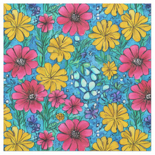 Tela Adorable artesanía de mano Hermosa botánica vibran