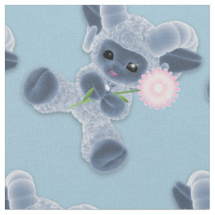 Tela Adorable bebé Plush Toy Ram Country Blue