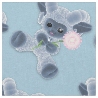 Tela Adorable bebé Plush Toy Ram Country Blue