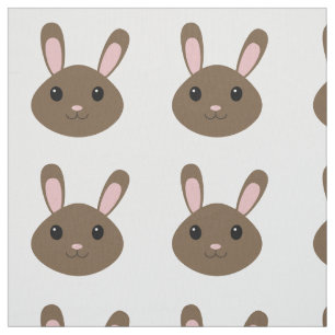 Tela Adorable Brown Bunny