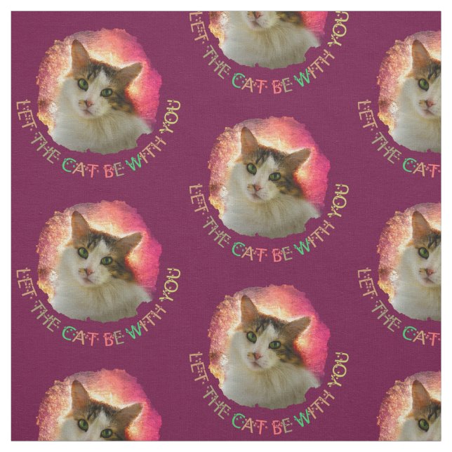 Tela Adorable Cute Calico Cat (Retal)