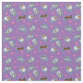 Tela adorable de la impresión de la rata