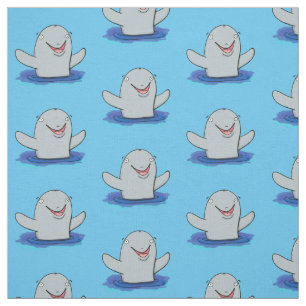 Tela Adorable feliz ilustracion personalizado de marsop