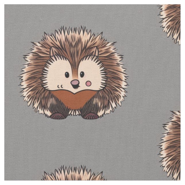 Tela Adorable Hedgehog Fabric (De cerca)