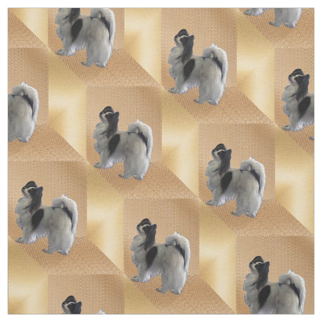 Tela Adorable Papillon Cubes de Oro (Retal)