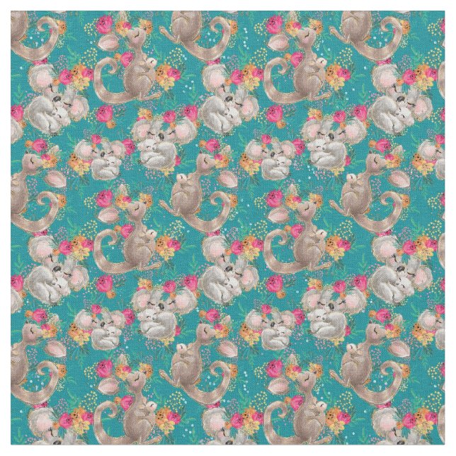 Tela Adorables critters australianos (De cerca)