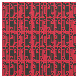 Tela Adorno azteca del pájaro