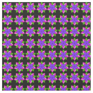Tela Adorno con flores violetas