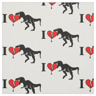Tela ¡Advertencia! el dinosaurio come el corazón