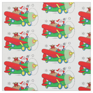 Tela Aeroplano del vuelo de Santa con los regalos