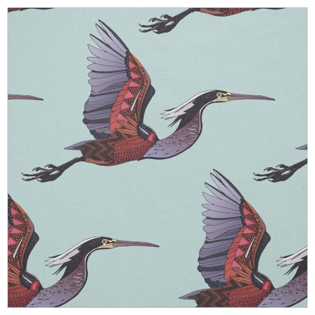 Tela Agami heron celadon blue (Retal)