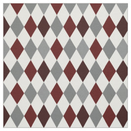 Tela Aggie Maroon & Grey Argyle Pattern Fabric