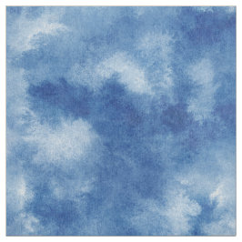 Tela Agua azul-cian-azul-poliéster-poplin-lavado