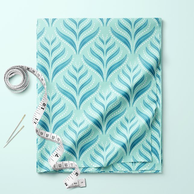 Tela Aguamarina Algas Y Perlas (Subido por el creador)