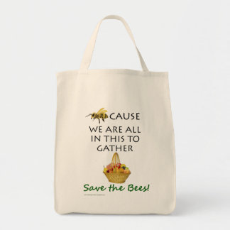 Tela Ahorre el bolso de ultramarinos de las abejas