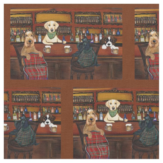 Tela Airedale & Friends (De cerca)