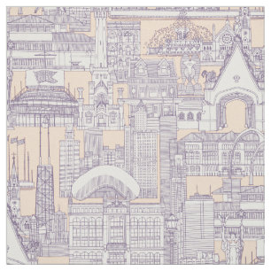 Tela Ajelly toile violeta de Chicago
