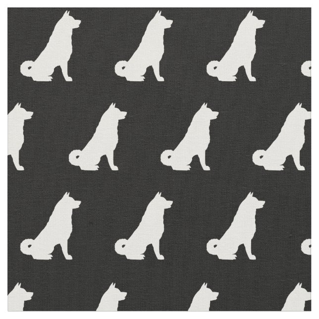 Tela Akita Dog Silhouette Mascota (De cerca)