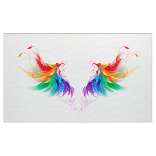 Tela Alas del arco iris fluidas