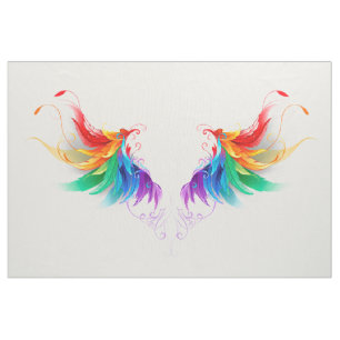 Tela Alas del arco iris fluidas