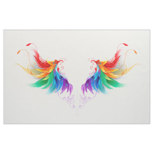 Tela Alas del arco iris fluidas