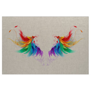 Tela Alas del arco iris fluidas