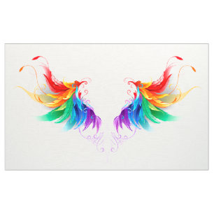 Tela Alas del arco iris fluidas