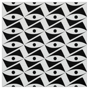 Tela Alas deltas de mediados del siglo - blanco y negro
