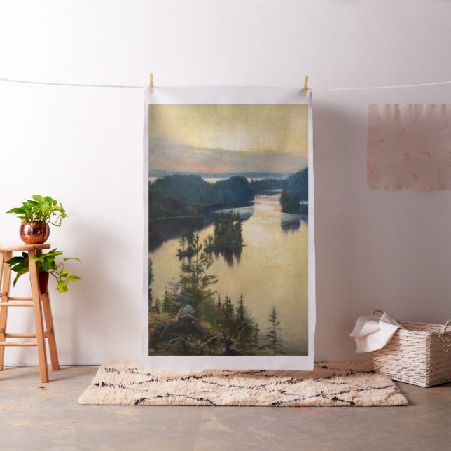 Tela Albert Edelfelt - Kaukola Ridge at Sunset (In Situ)
