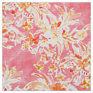 Tela ALCANZAR floral salvaje rosado