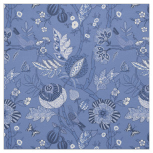 Tela Algodón de diseño bohemio azul claro