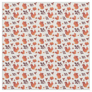 Tela Algodón de maíz de la ardilla otoñal